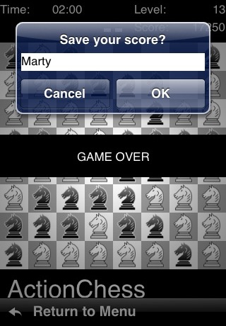 ActionChess Game, save game screenshot